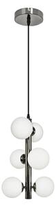 Brilagi - LED Lustr na lanku MILLA 6xG9/3W/230V černý chrom/bílá