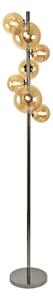 Brilagi - LED Stojací lampa MILLA 7xG9/3W/230V černý chrom/zlatá