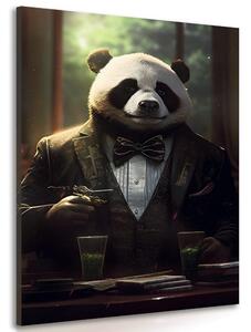 Obraz zvířecí gangster panda Varianta: 40x60