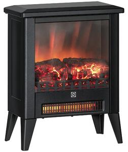 Elektrický krb HOMCOM 1800 W s topením a efektem plamenů LED