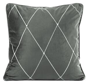 DEKORAČNÍ POVLAK NA POLŠTÁŘ PIERRE CARDIN MARGO 45X45 CM ŠEDÁ