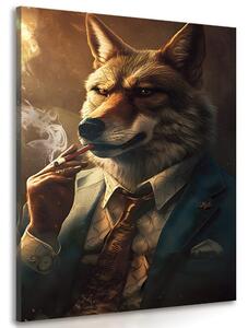 Obraz zvířecí gangster vlk Varianta: 40x60