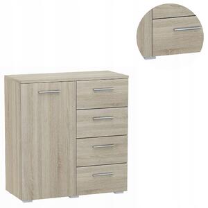 Komoda Matkam 80 x 35 x 84,5 cm dub sonoma matný