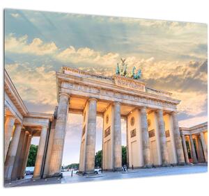 Skleněný obraz - Braniborská brána, Berlín, Německo (70x50 cm)