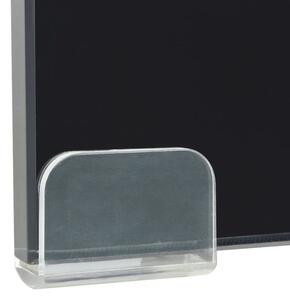 TV stolek | podstavec na monitor - sklo černý | 120x30x13 cm
