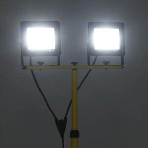 LED reflektor se stojanem 2 x 50 W studené bílé světlo
