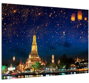 Obraz - Lampióny štěstí, Bangkok (70x50 cm)