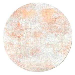 VINTAGE KOBEREC, 160 cm, oranžová, pískové barvy, béžová Novel - Kulaté koberce