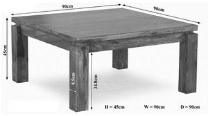 DAKOTA Konferenční stolek 90x90 cm, palisandr