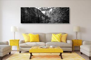 Obraz černobílá horská krajina Varianta: 150x50