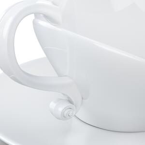 Ludwig van Beethoven šálek a podšálek na kávu, cappuccino, čaj 260 ml, 58products (bílý porcelán)