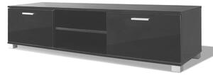 TV stolek vysoce lesklý - černý | 140x40,3x34,7 cm
