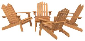 5dílná sada zahradního nábytku Adirondack masivní akácie