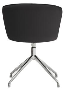 Černá koženková konferenční židle Teulat Add