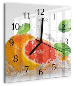 Skleněné hodiny na stěnu Grapefruit zskc-30x30-00183231