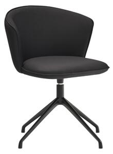 Černá koženková konferenční židle Teulat Add II