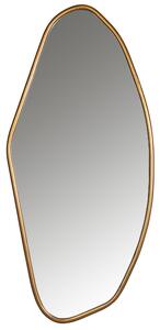 Zlaté kovové závěsné zrcadlo Richmond Eldon 100 x 47 cm