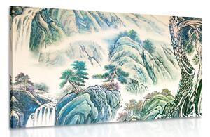 Obraz čínská krajinomalba Varianta: 60x40