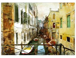 Obraz - Ulička v Benátkách (70x50 cm)