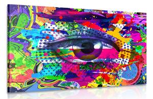 Obraz lidské oko v pop-art stylu Varianta: 60x40