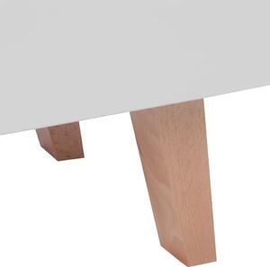 Vysoce lesklý TV stolek z MDF - bílý | 150x46,5x48,5 cm