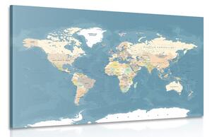 Obraz stylová vintage mapa světa Varianta: 60x40
