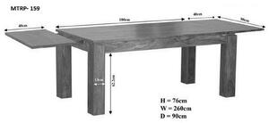 MONTANA Jídelní stůl 140-220x90 cm, palisandr