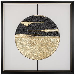 OnaDnes -20% Zlato-černý obraz Richmond Moon 73 x 73 cm