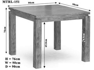MONTANA Jídelní stůl 90x90 cm, palisandr