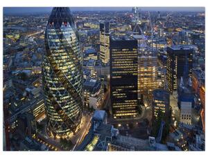 Obraz - Večerní panorama Londýna (70x50 cm)