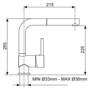 Sinks AVMI3PGR28 MIX 3 P Bílá - Milk dřezová baterie