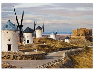 Obraz - Větrné mlýny Consuegra, Španělsko (70x50 cm)