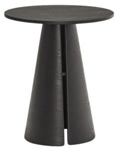 Černý dřevěný kulatý jídelní stůl Teulat Cep 65 cm