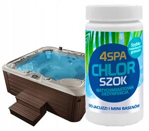 4SPA CHLOR ŠOK CHEMIE DO JACUZZI A MINI BAZÉNŮ GAMIX 1KG DEZINFEKCE