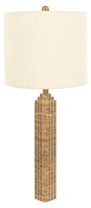 Bílá stolní lampa Richmond Nila s mramorovou podstavou