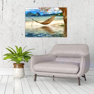 Obraz - Relax na pláži (70x50 cm)