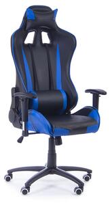 Kancelářská židle Racer, černá / modrá