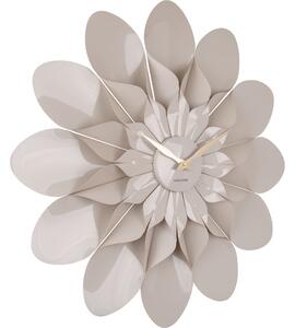 Nástěnné hodiny Flower 60 cm světle šedé Karlsson (Barva - světle šedá)