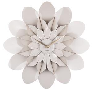 Nástěnné hodiny Flower 60 cm světle šedé Karlsson (Barva - světle šedá)
