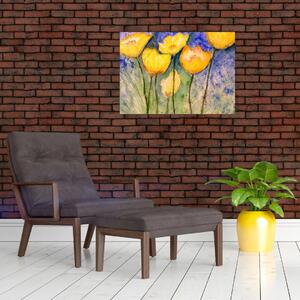 Obraz - Žluté tulipány (70x50 cm)