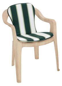 Polstr na zahradní židli zelená 1 ks