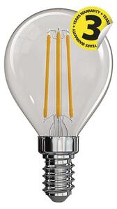LED žárovka Emos Z74230, E14, 4W, kulatá, retro, teplá bílá
