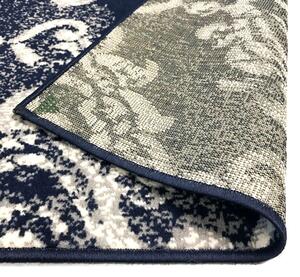Moderní koberec s kašmírovým vzorem - béžovo-modrý | 140x200 cm