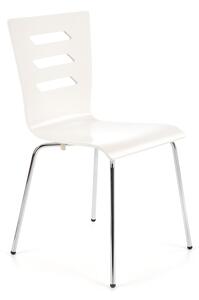 Jídelní židle Heaven, bílá / stříbrná