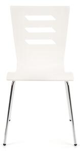 Jídelní židle Heaven, bílá / stříbrná