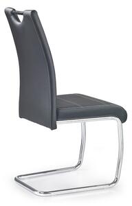 Jídelní židle Amalia, černá / stříbrná