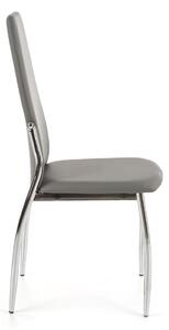 Jídelní židle Morgan, šedá / stříbrná