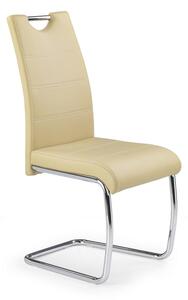Jídelní židle Amalia, béžová / stříbrná