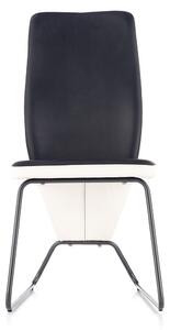 Jídelní židle Marta, černá / bílá