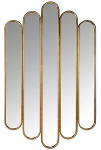Zlaté kovové závěsné zrcadlo Richmond Chelsey 160 x 100 cm